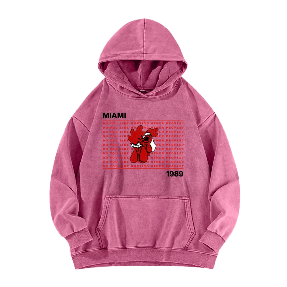 Hotline Miami Unisex washed sweatshirts 2511014991