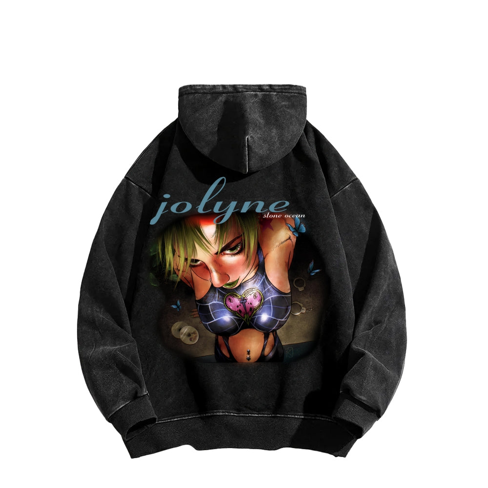 Jojo's Bizarre Adventure Unisex washed sweatshirts 2511014997