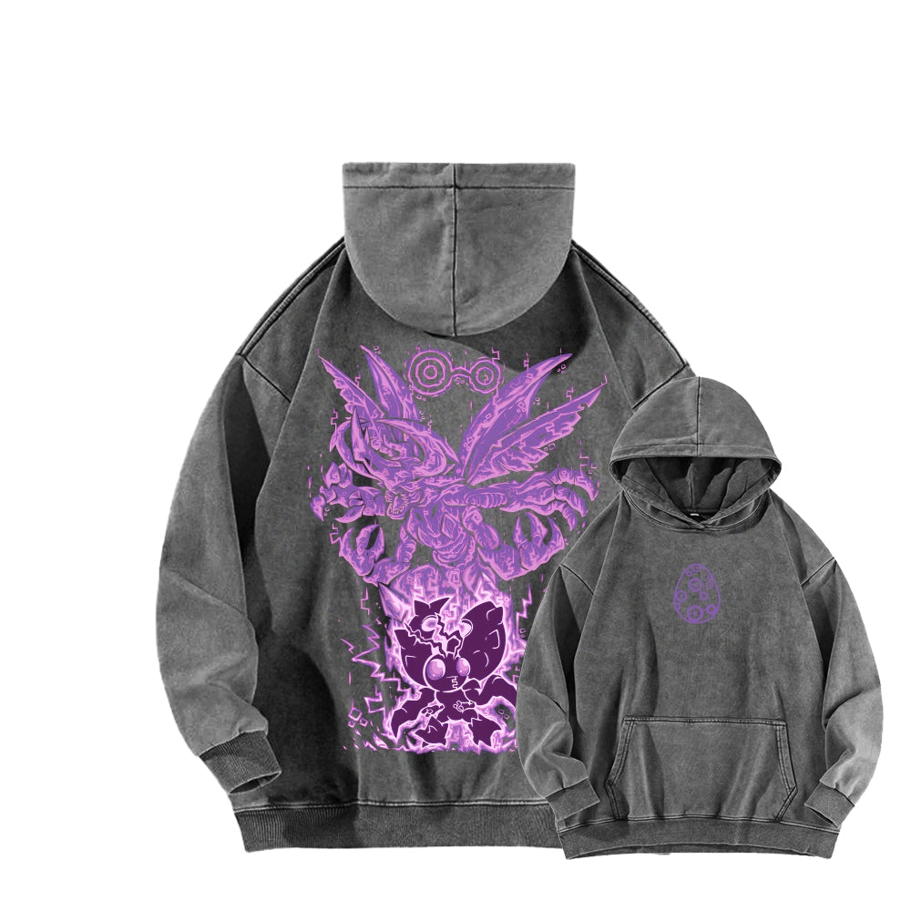 Digimon Unisex washed sweatshirts 2511015003
