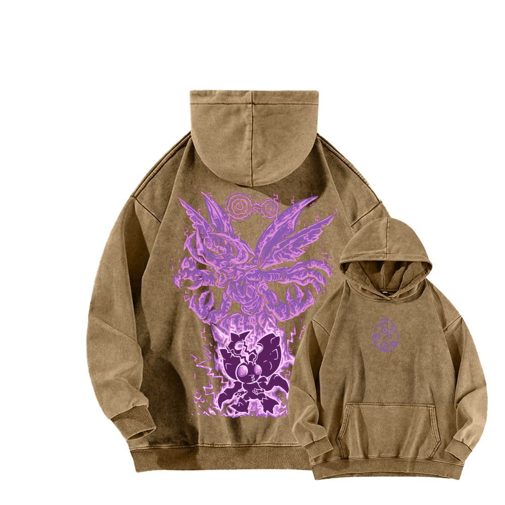 Digimon Unisex washed sweatshirts 2511015003