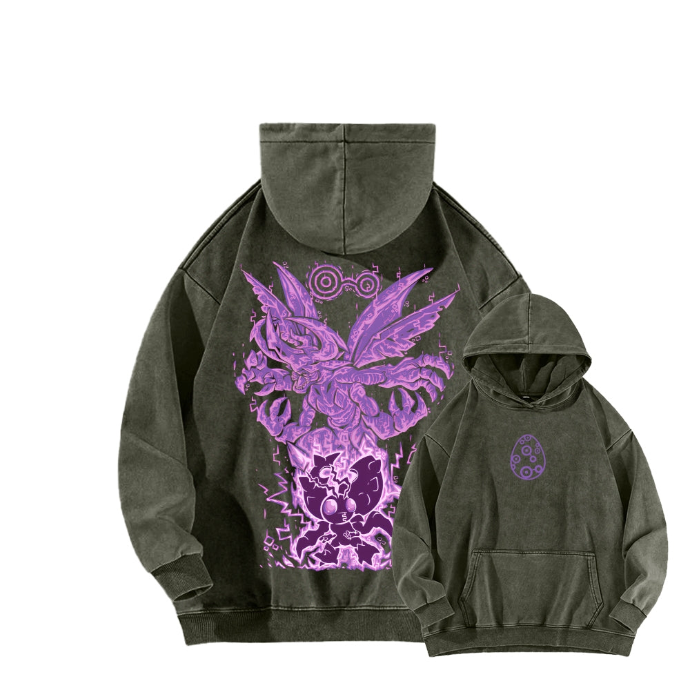 Digimon Unisex washed sweatshirts 2511015003
