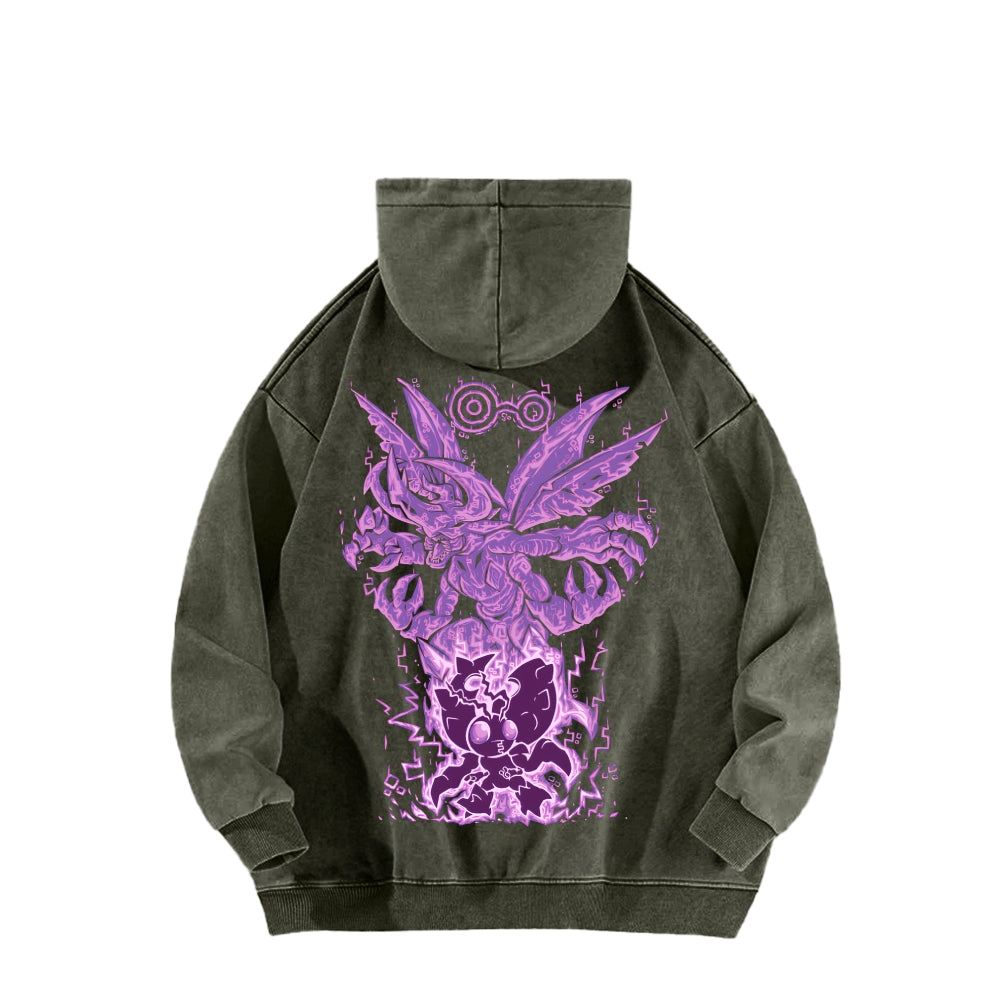 Digimon Unisex washed sweatshirts 2511015003