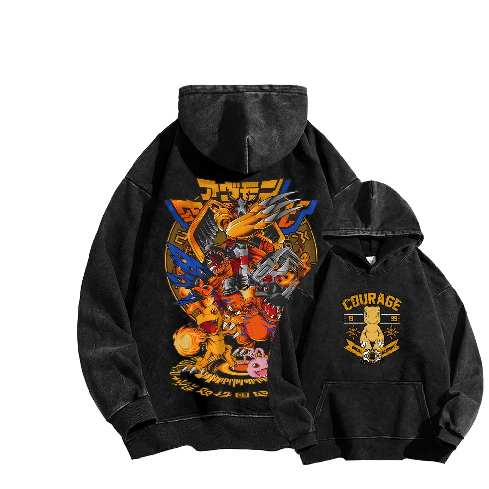 Digimon Unisex washed sweatshirts 2511015005