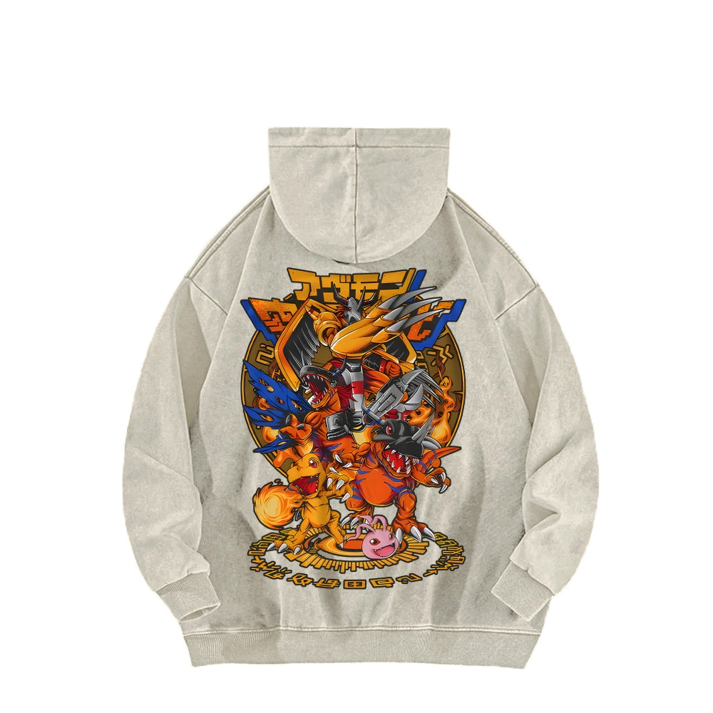 Digimon Unisex washed sweatshirts 2511015005