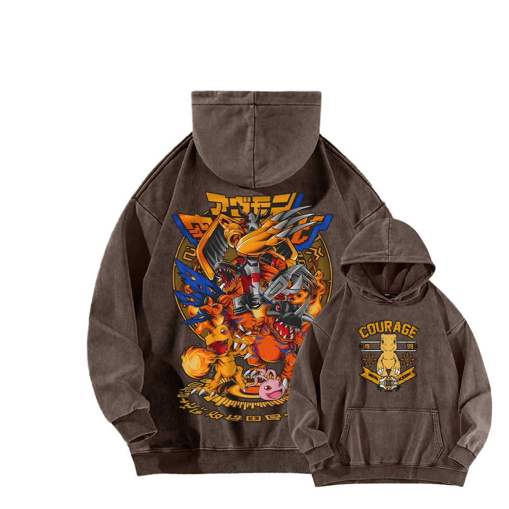 Digimon Unisex washed sweatshirts 2511015005