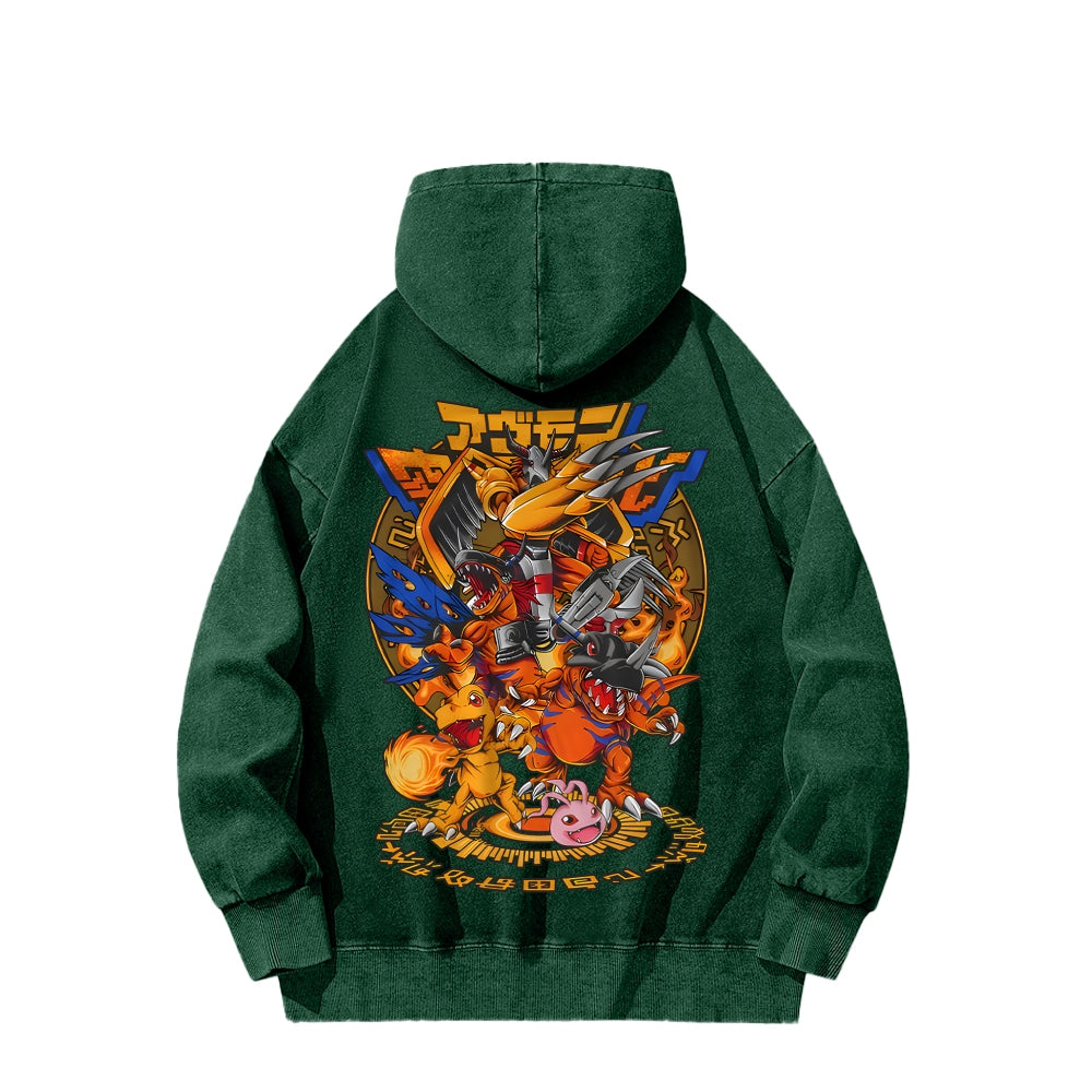 Digimon Unisex washed sweatshirts 2511015005