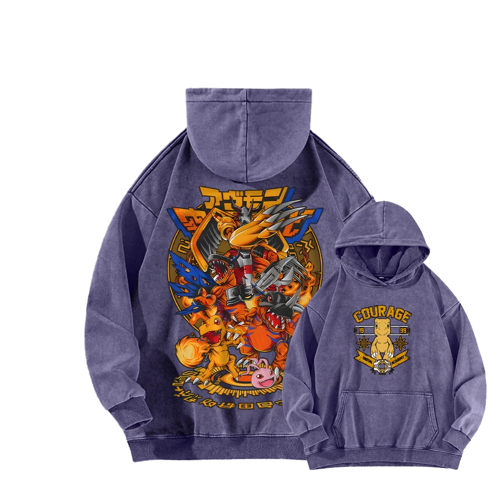 Digimon Unisex washed sweatshirts 2511015005