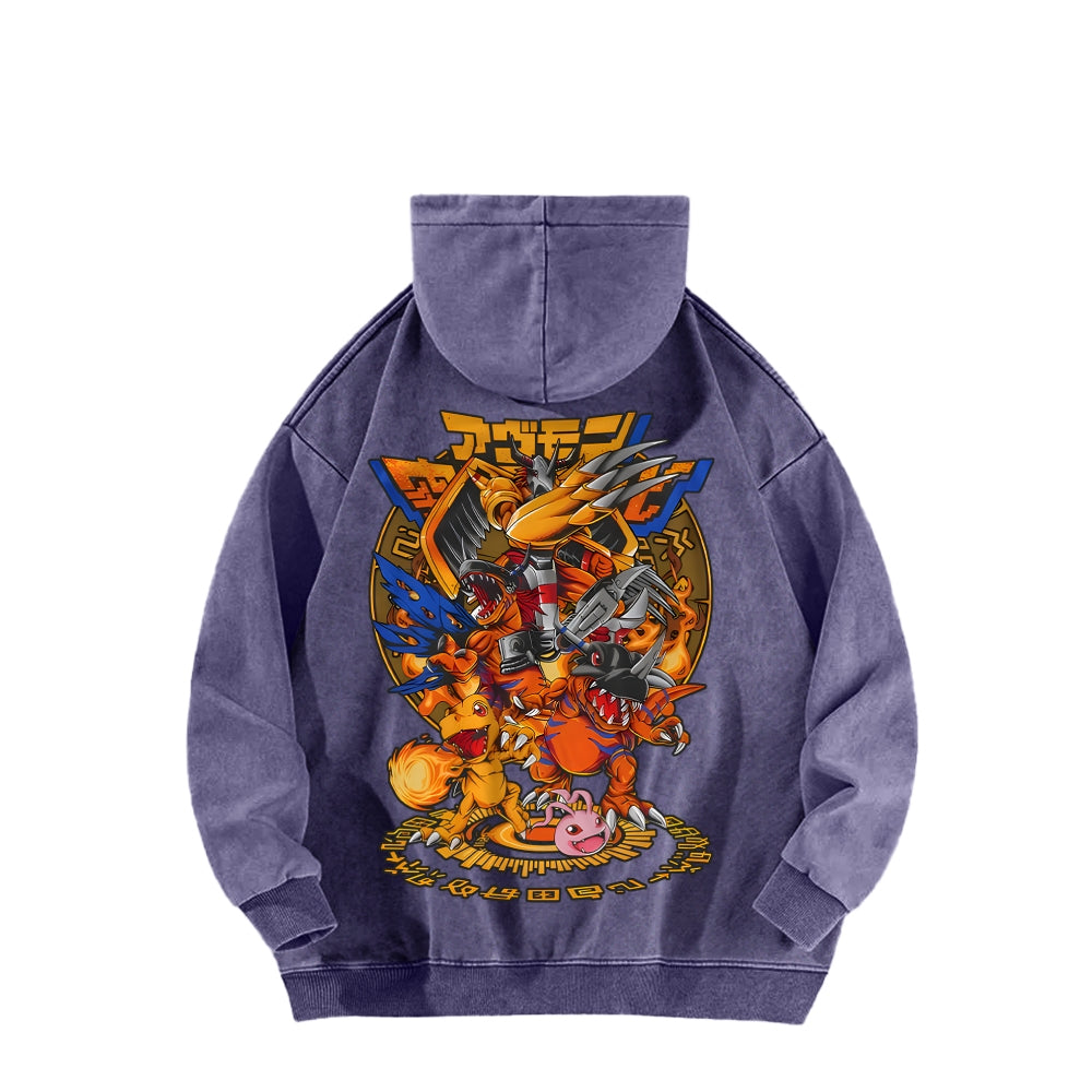 Digimon Unisex washed sweatshirts 2511015005