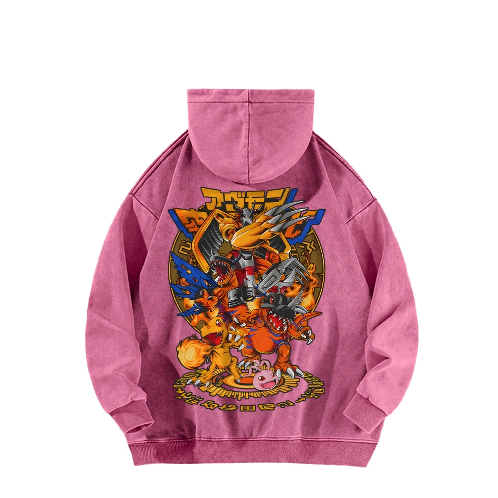 Digimon Unisex washed sweatshirts 2511015005