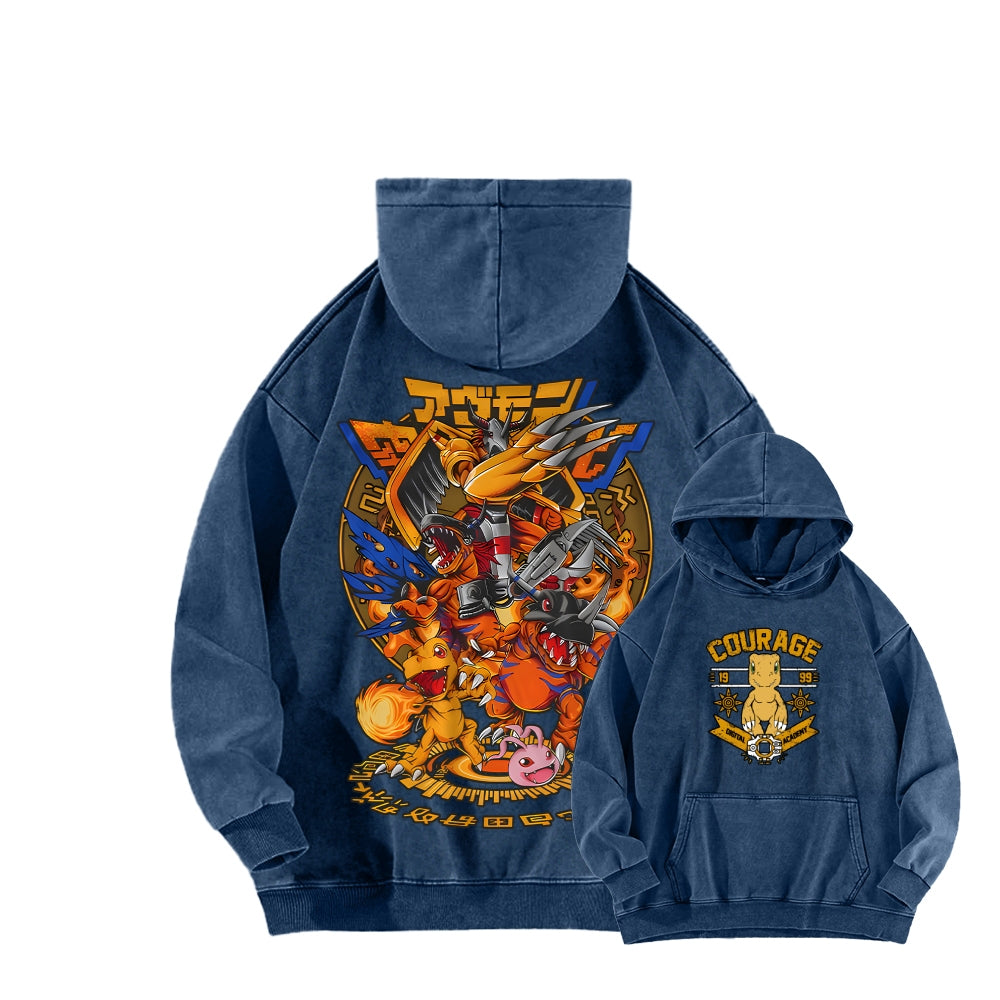 Digimon Unisex washed sweatshirts 2511015005