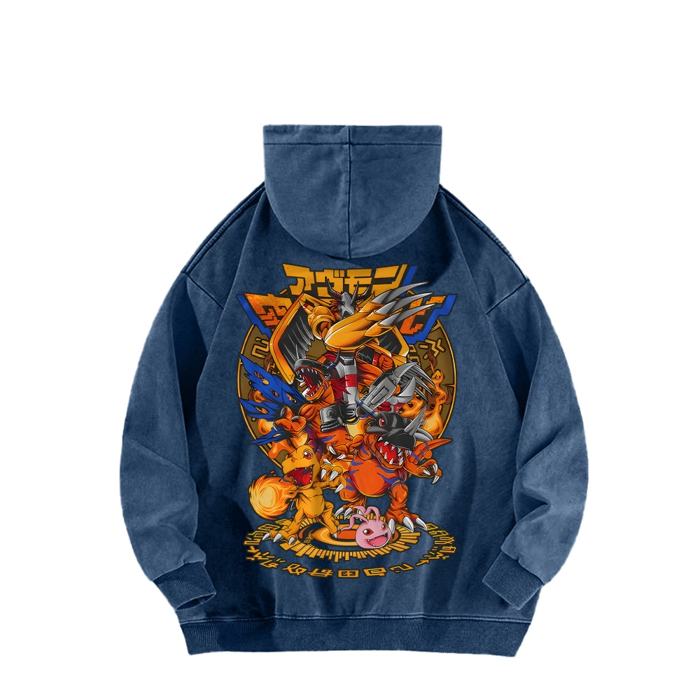 Digimon Unisex washed sweatshirts 2511015005