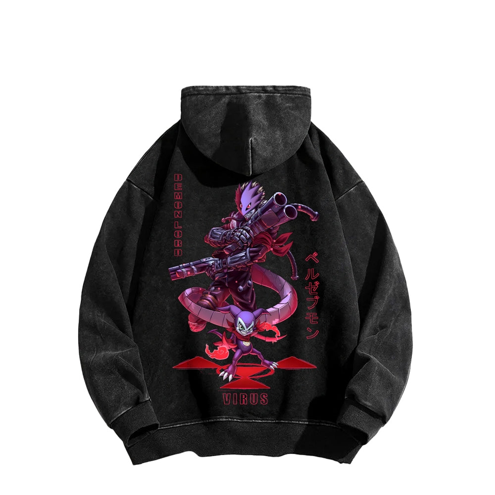 Digimon Unisex washed sweatshirts 2511015014