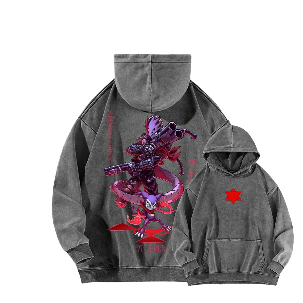 Digimon Unisex washed sweatshirts 2511015014