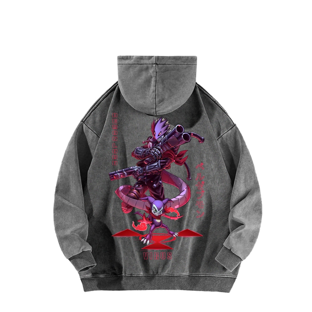 Digimon Unisex washed sweatshirts 2511015014