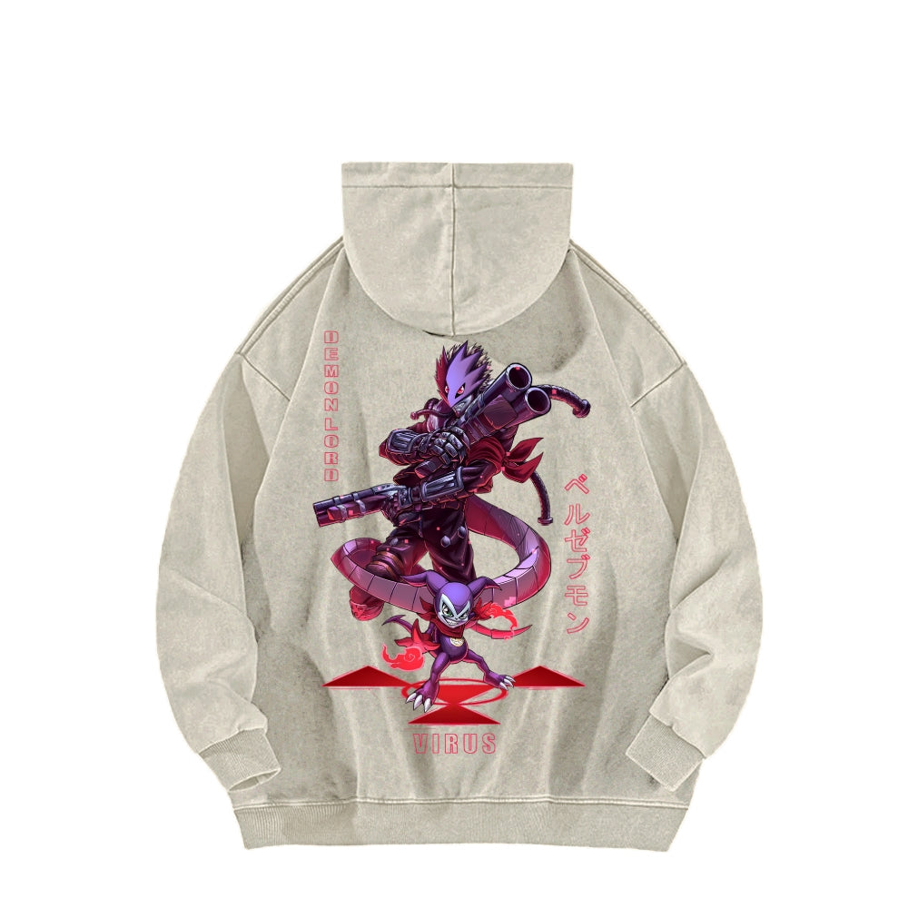 Digimon Unisex washed sweatshirts 2511015014