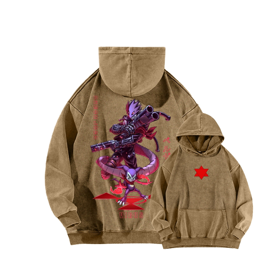 Digimon Unisex washed sweatshirts 2511015014