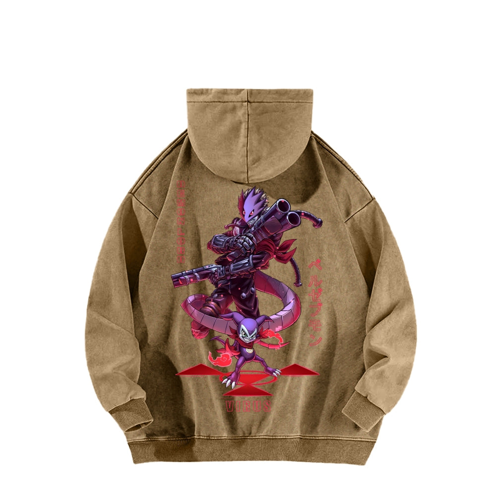 Digimon Unisex washed sweatshirts 2511015014