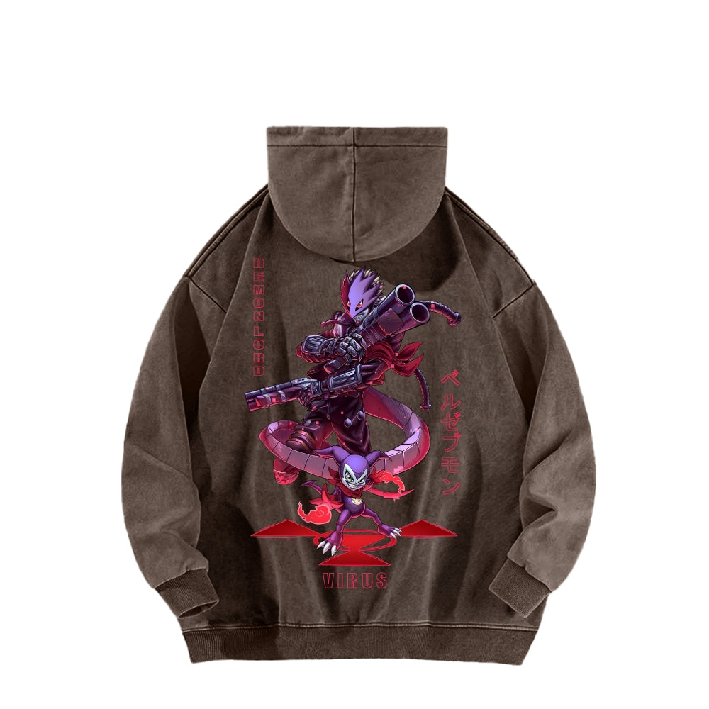 Digimon Unisex washed sweatshirts 2511015014