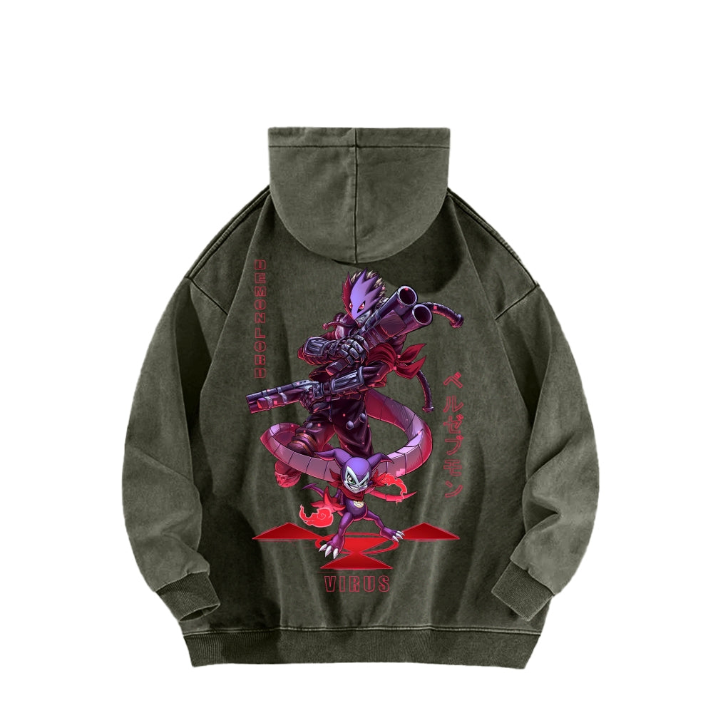 Digimon Unisex washed sweatshirts 2511015014
