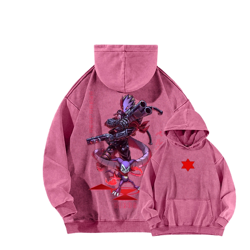 Digimon Unisex washed sweatshirts 2511015014