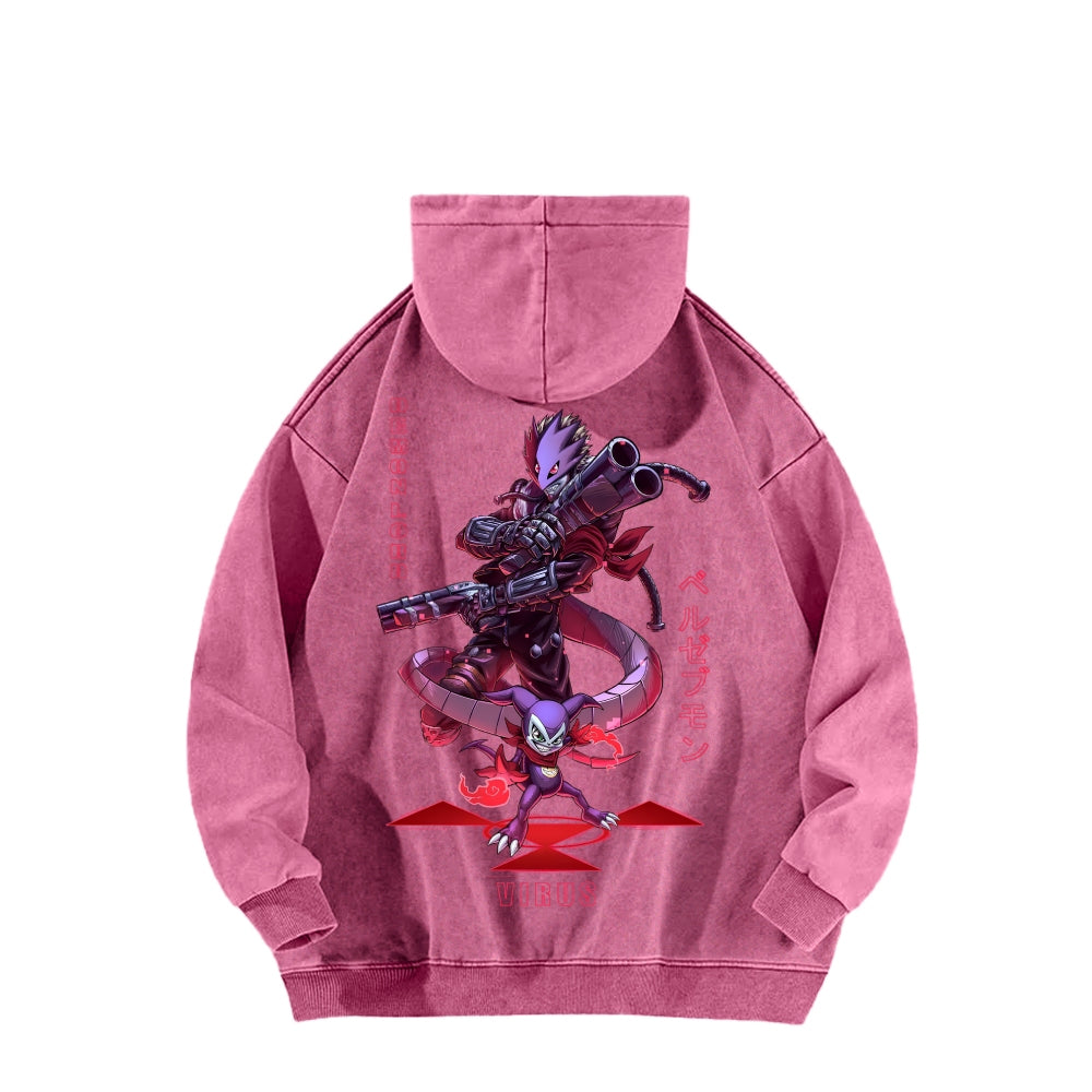 Digimon Unisex washed sweatshirts 2511015014