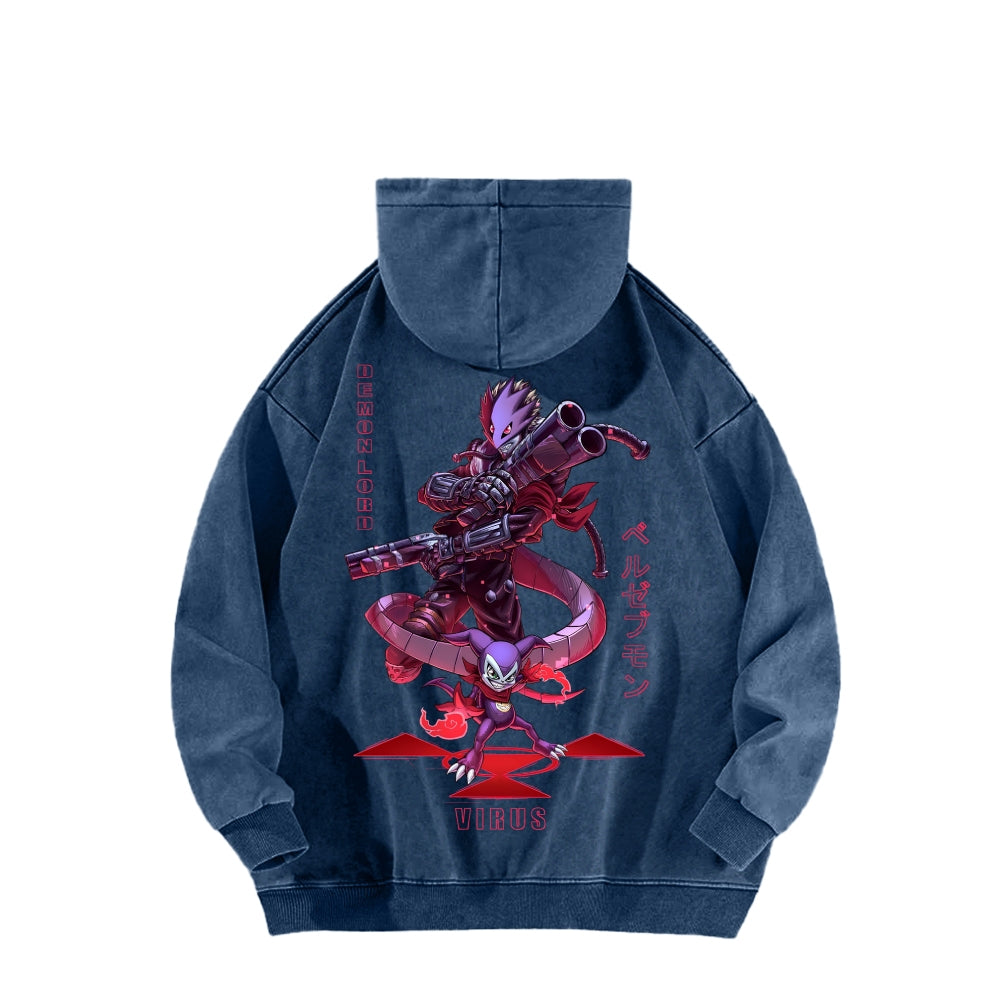 Digimon Unisex washed sweatshirts 2511015014