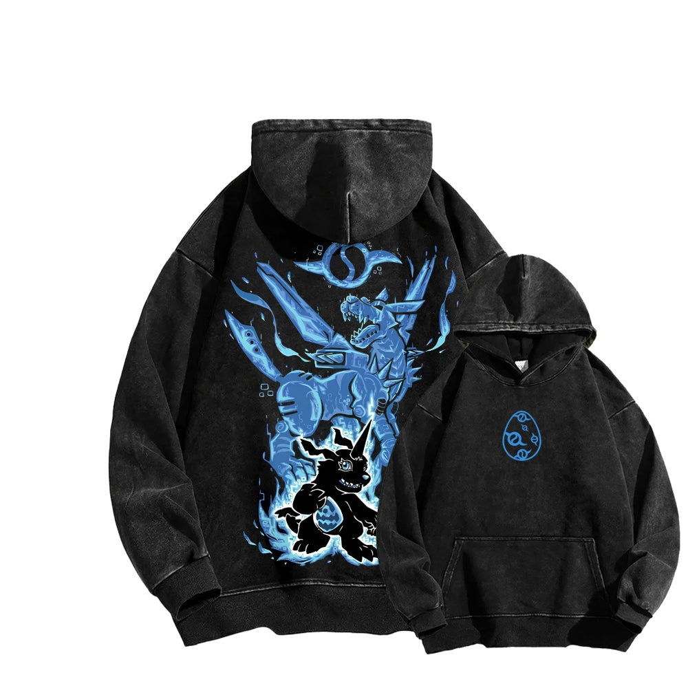 Digimon Unisex washed sweatshirts 2511015016