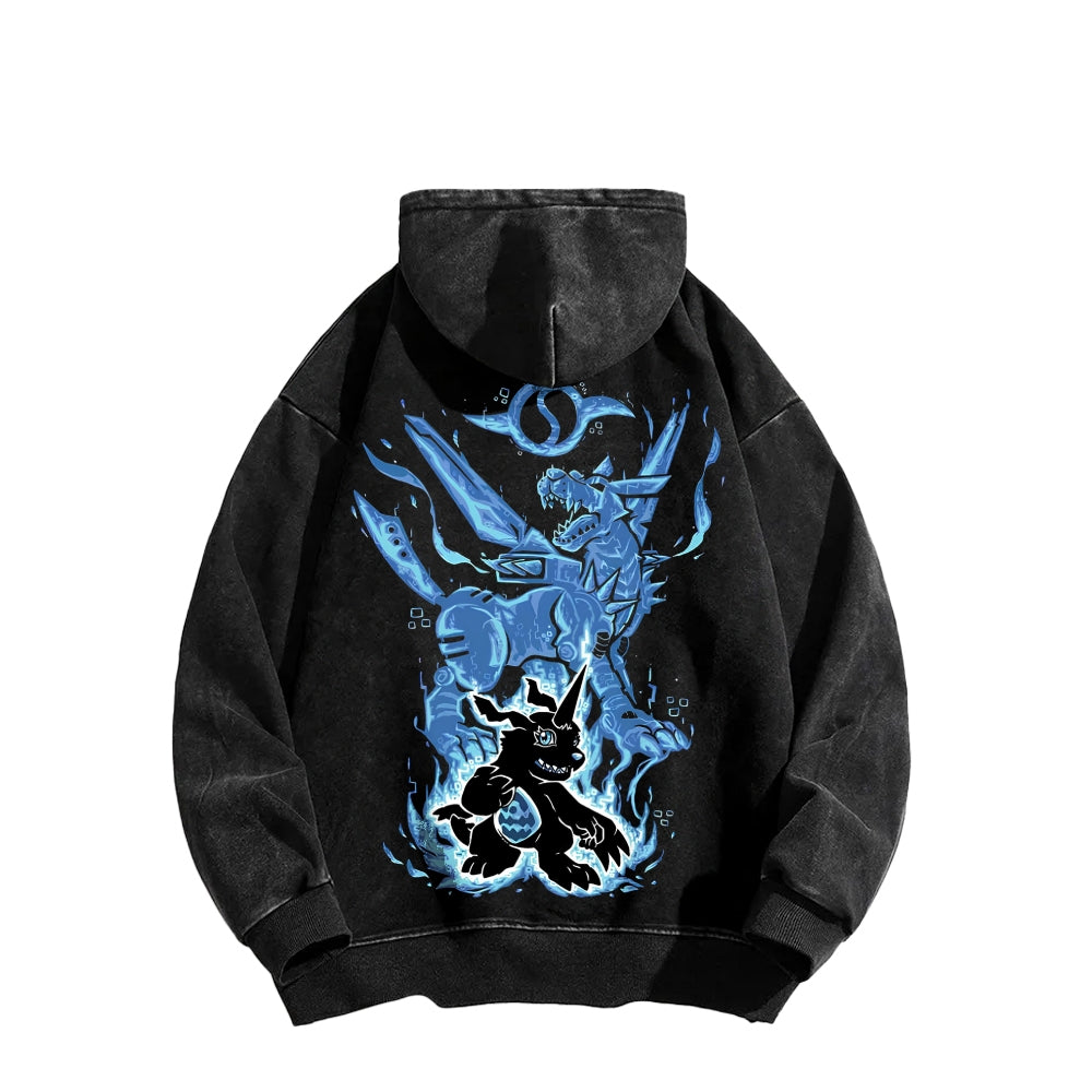 Digimon Unisex washed sweatshirts 2511015016