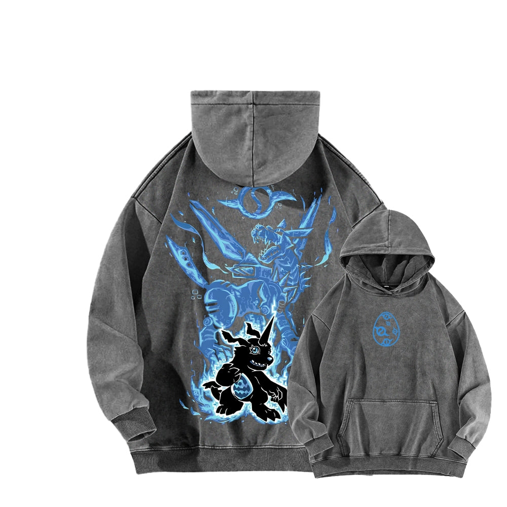 Digimon Unisex washed sweatshirts 2511015016