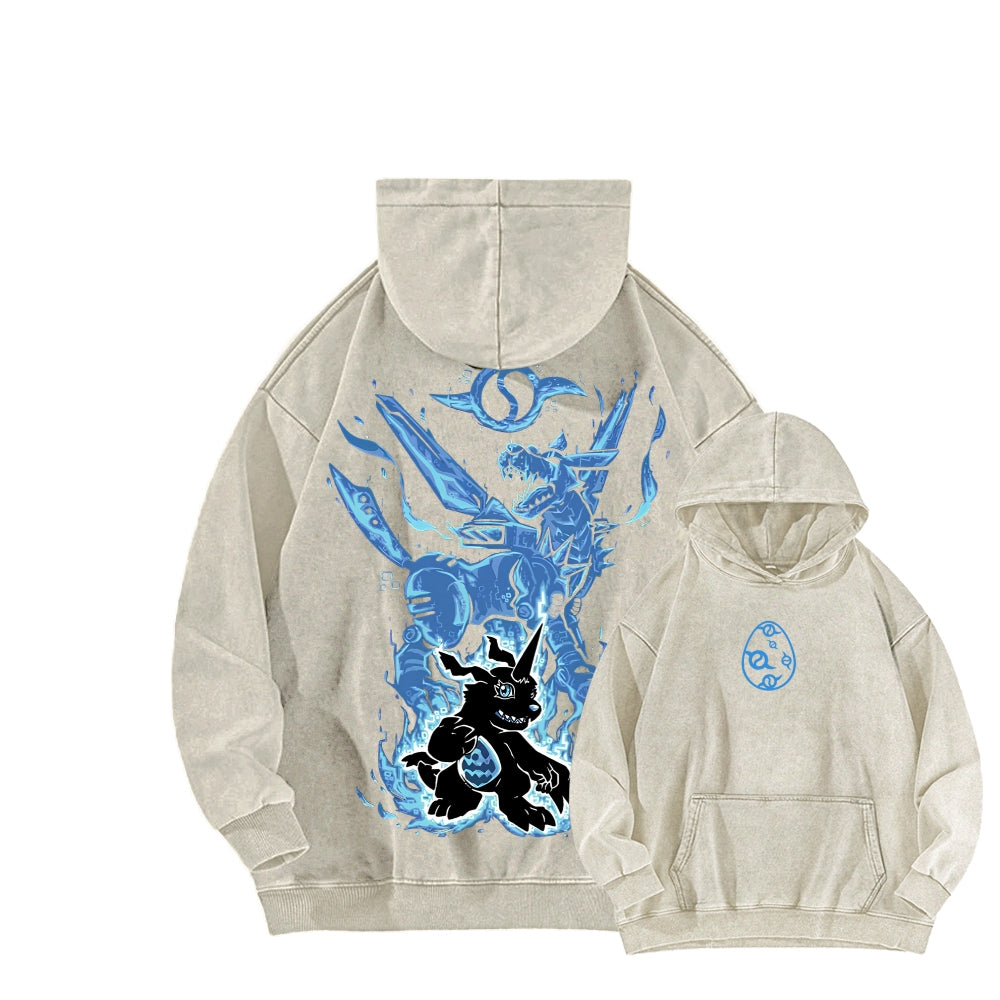 Digimon Unisex washed sweatshirts 2511015016