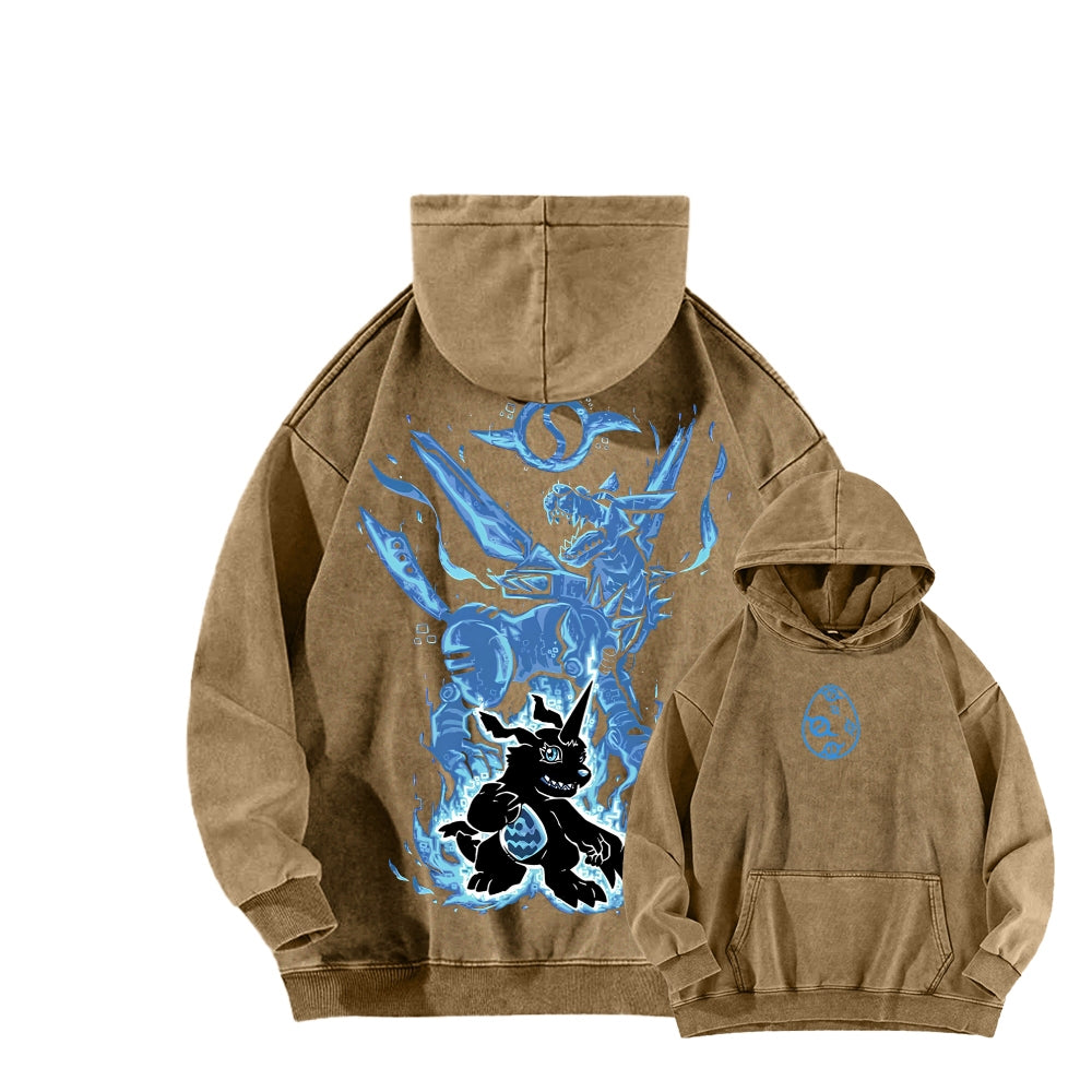 Digimon Unisex washed sweatshirts 2511015016