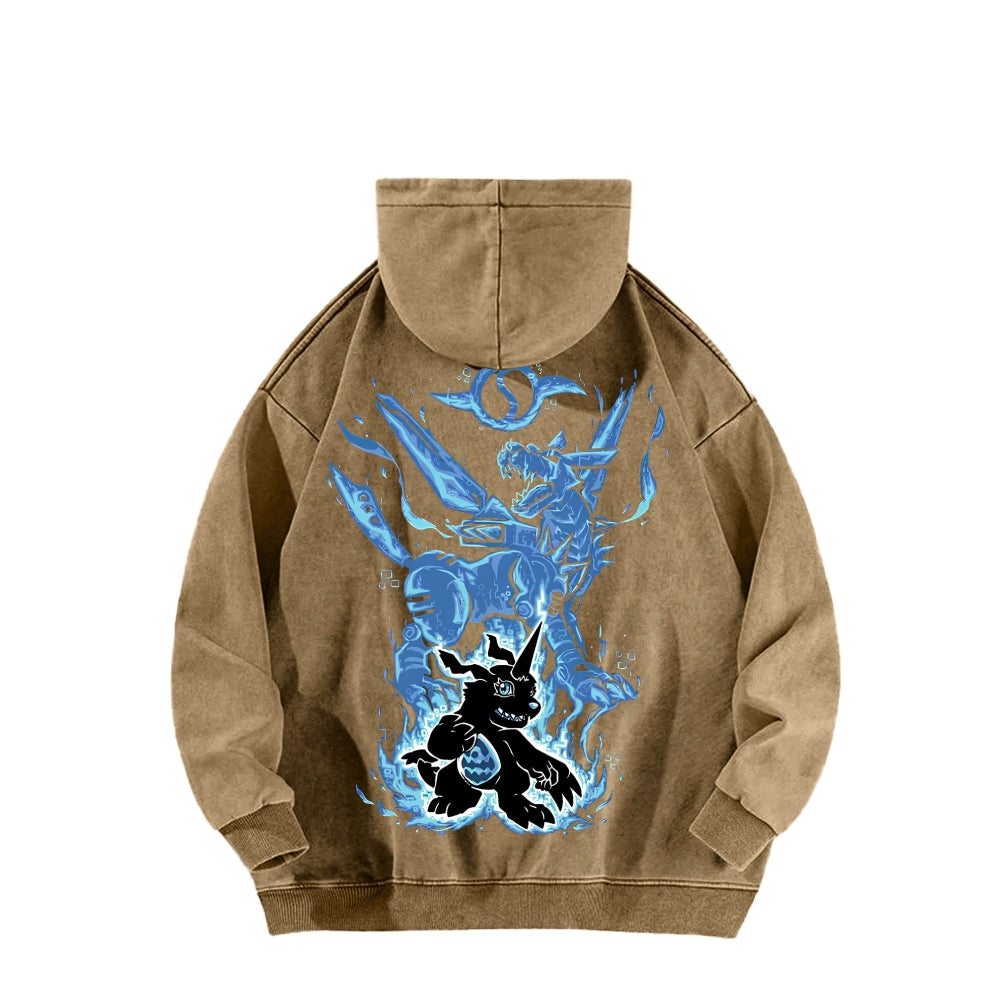 Digimon Unisex washed sweatshirts 2511015016