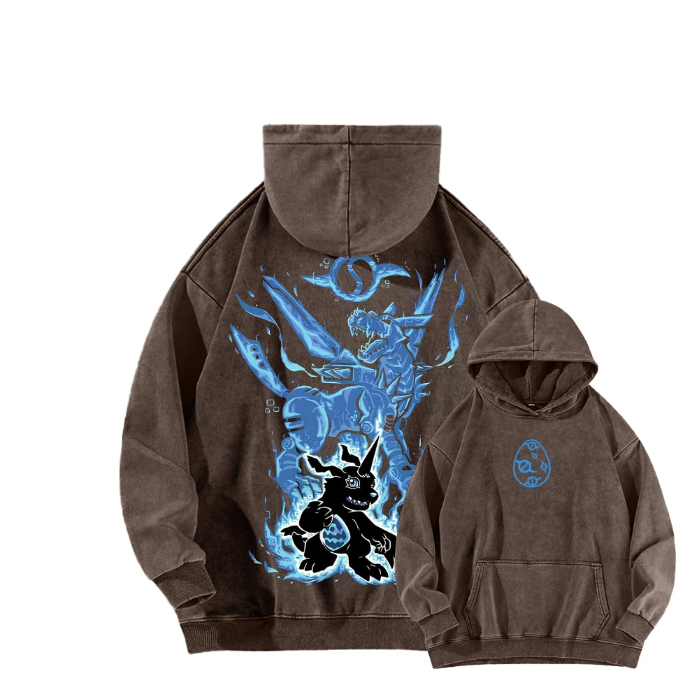 Digimon Unisex washed sweatshirts 2511015016