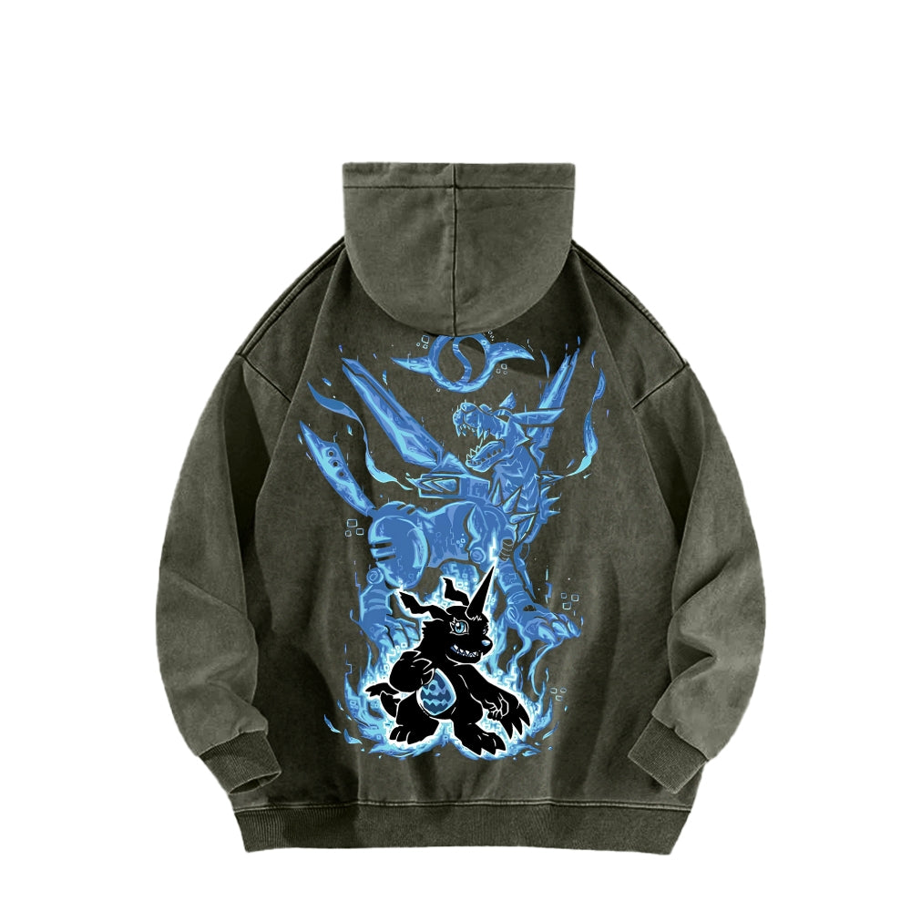 Digimon Unisex washed sweatshirts 2511015016