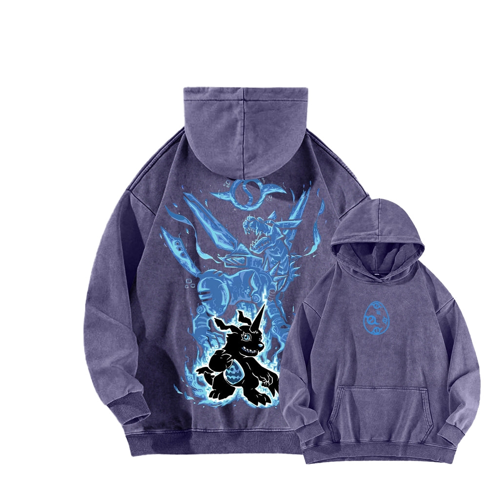 Digimon Unisex washed sweatshirts 2511015016