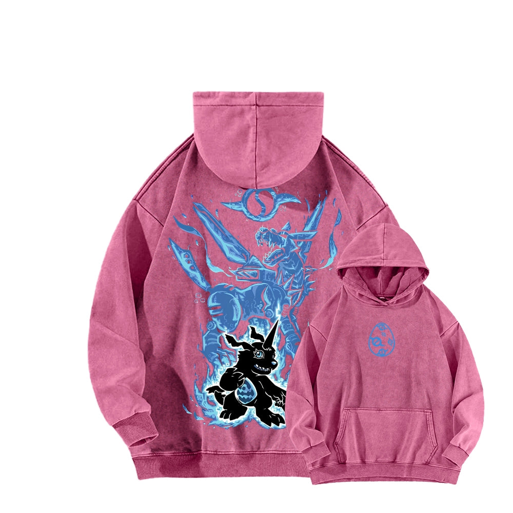 Digimon Unisex washed sweatshirts 2511015016