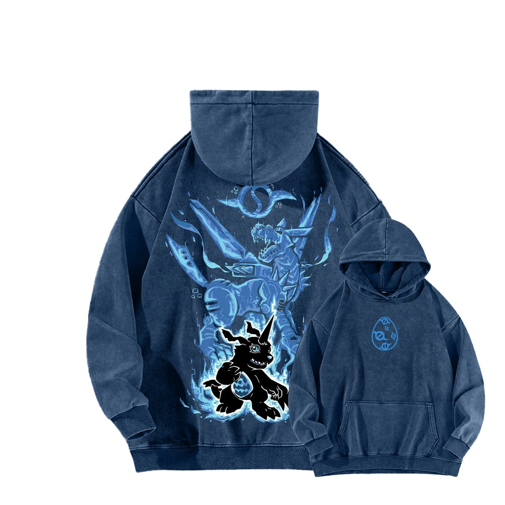 Digimon Unisex washed sweatshirts 2511015016