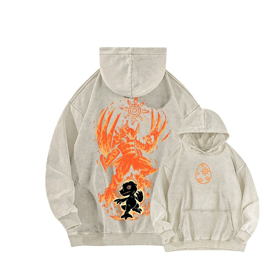 Digimon Unisex washed sweatshirts 2511015020