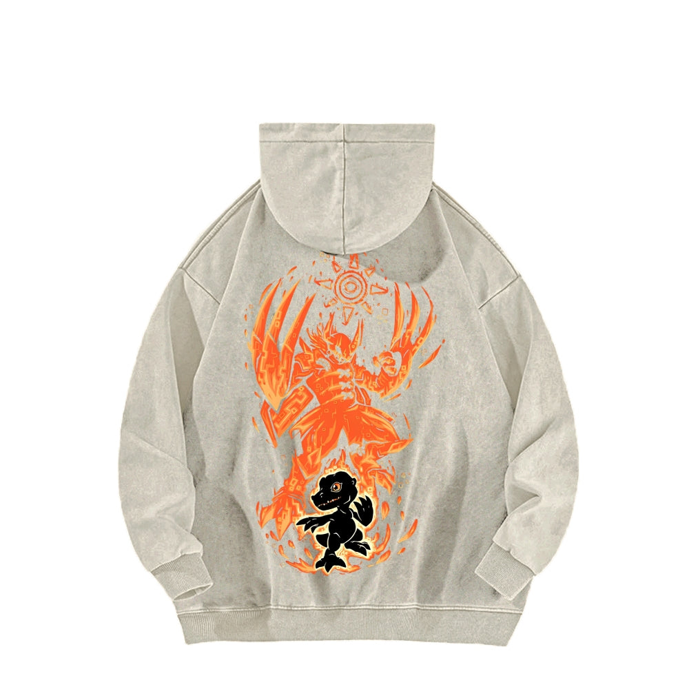 Digimon Unisex washed sweatshirts 2511015020