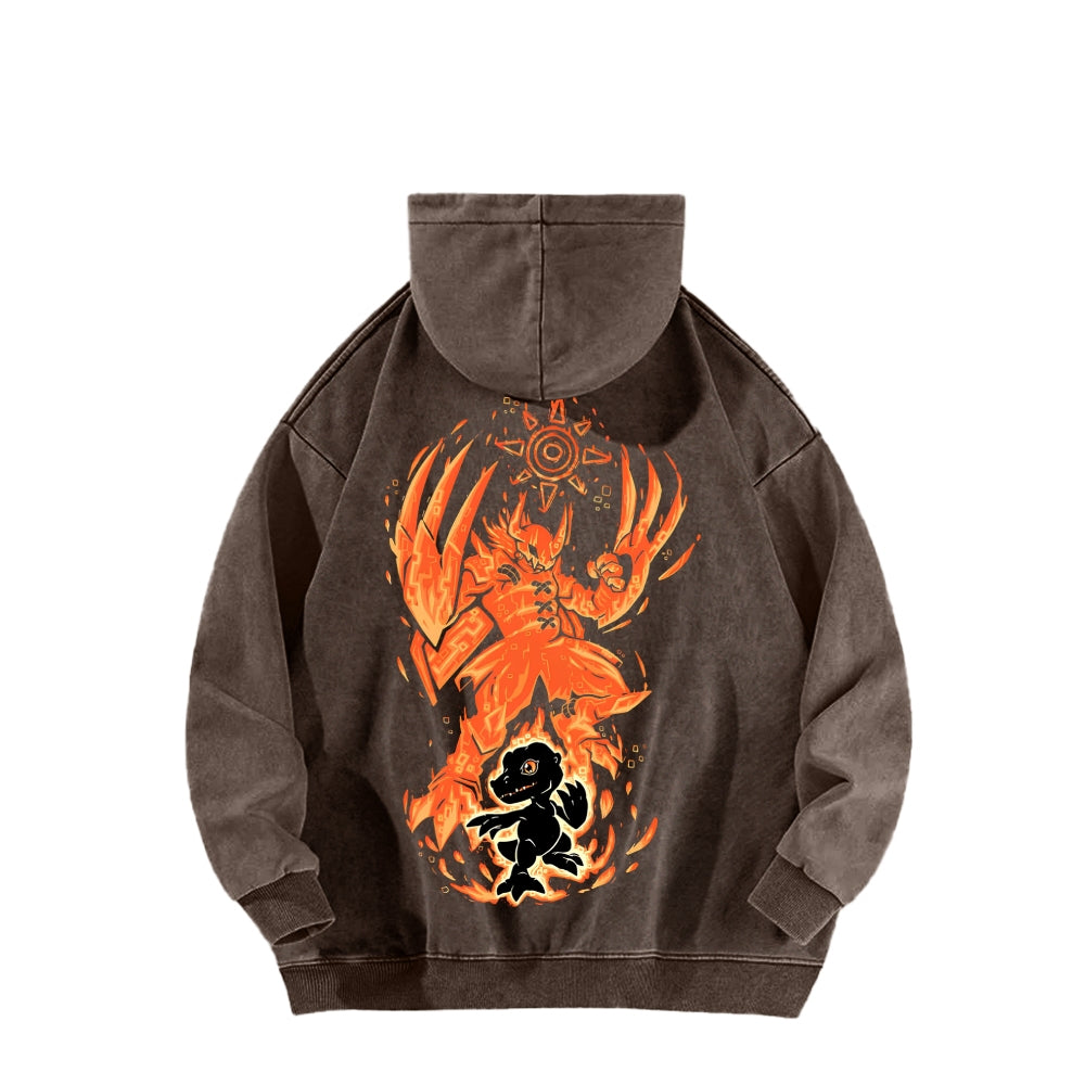 Digimon Unisex washed sweatshirts 2511015020