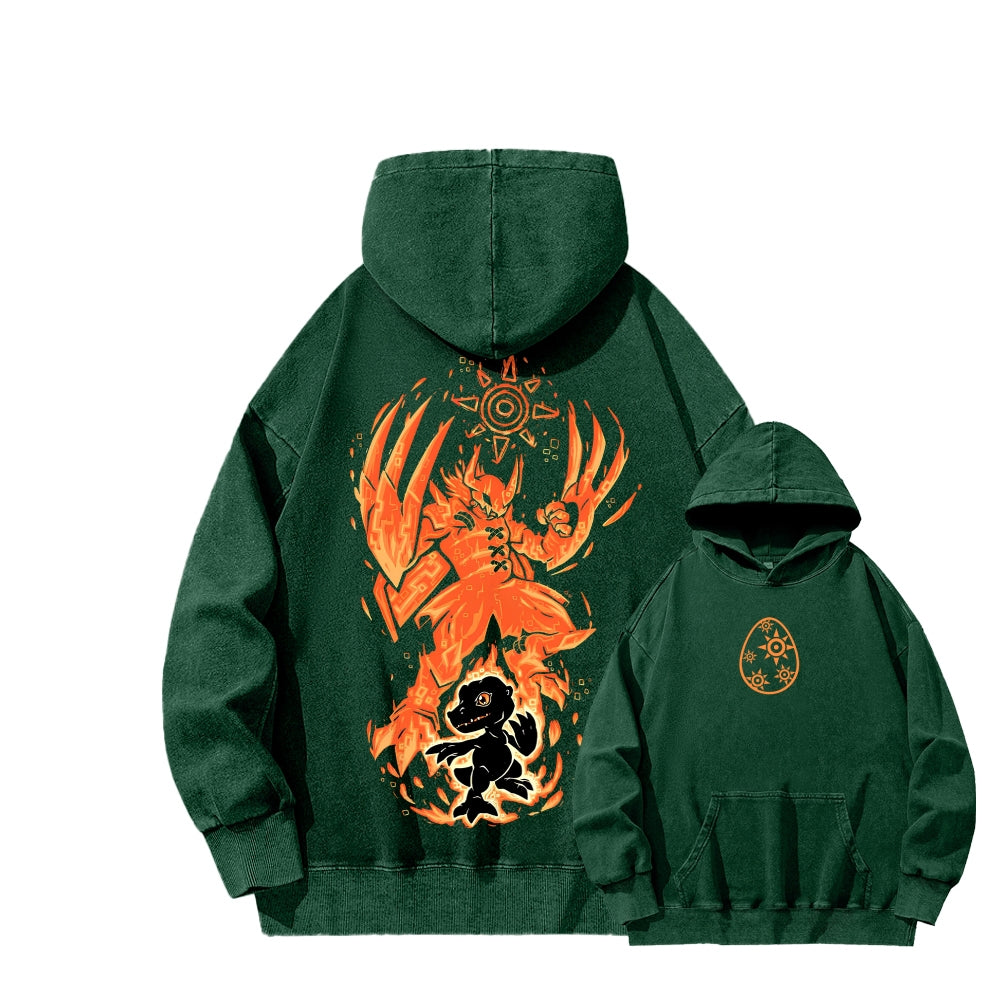 Digimon Unisex washed sweatshirts 2511015020