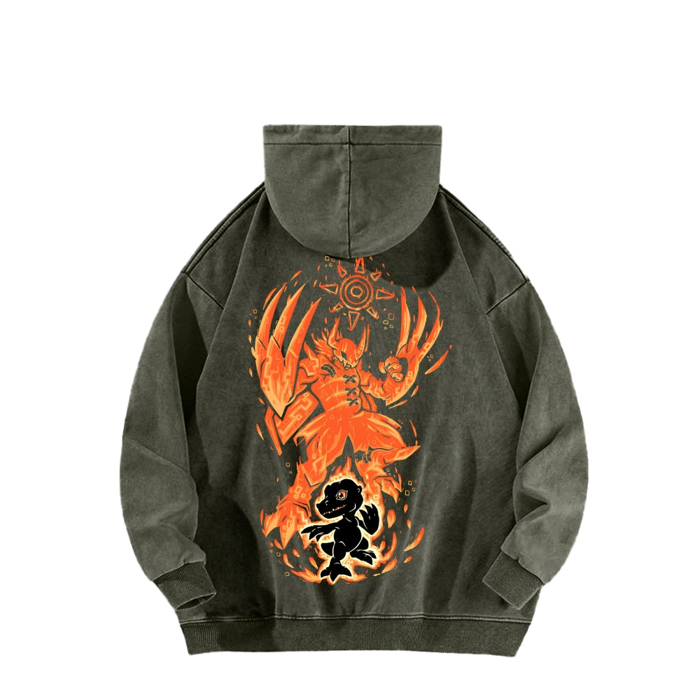 Digimon Unisex washed sweatshirts 2511015020