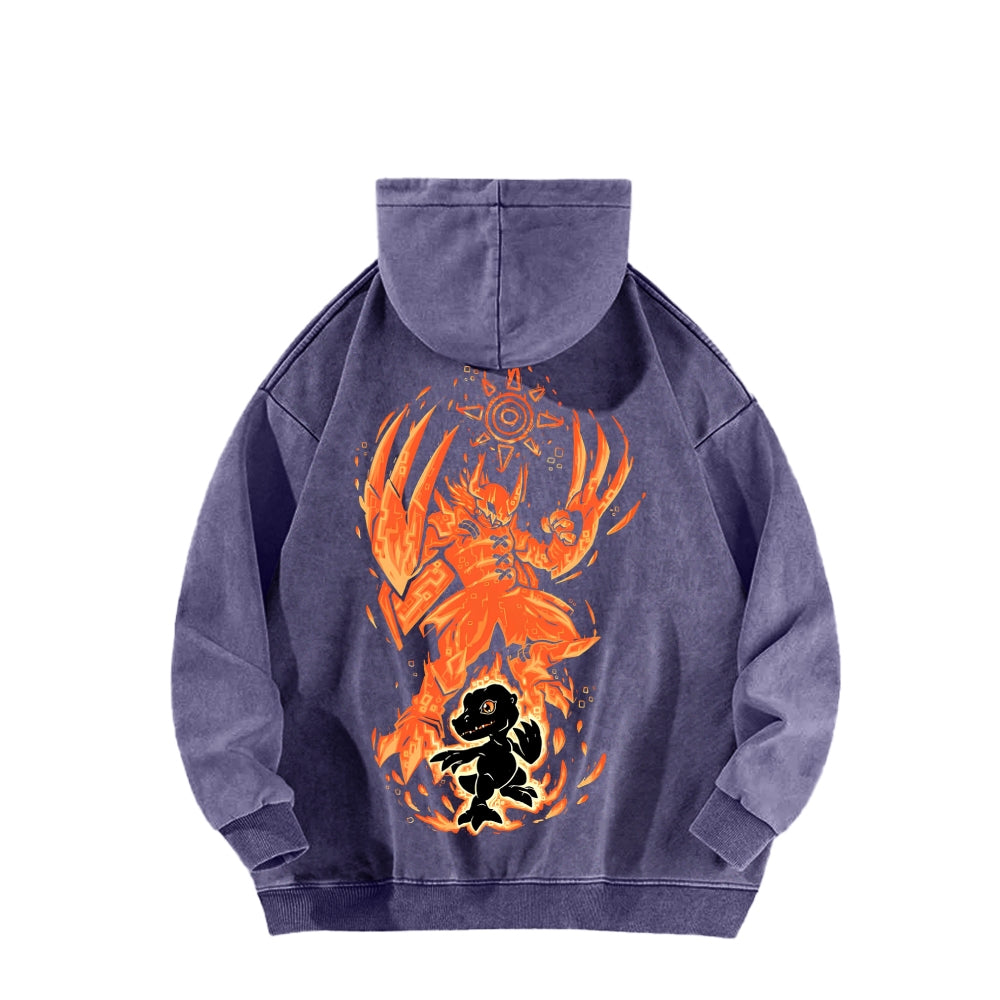 Digimon Unisex washed sweatshirts 2511015020