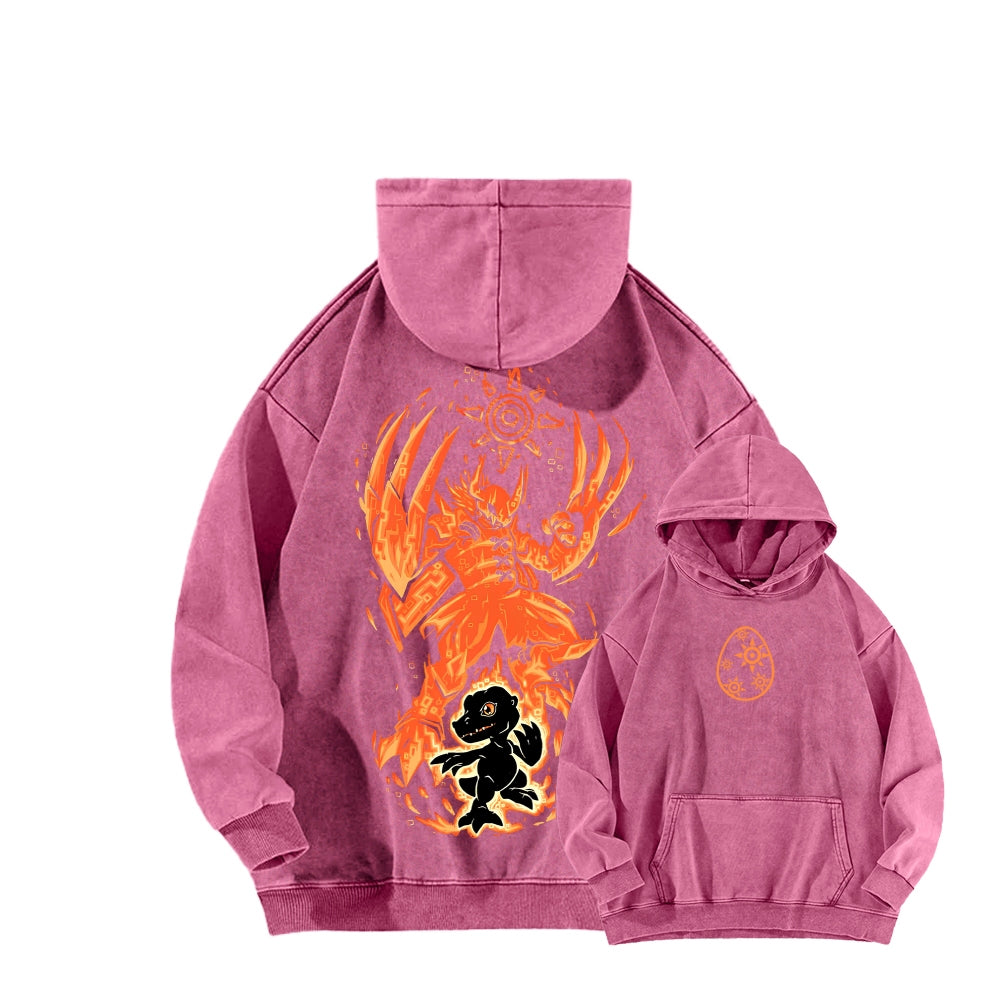Digimon Unisex washed sweatshirts 2511015020