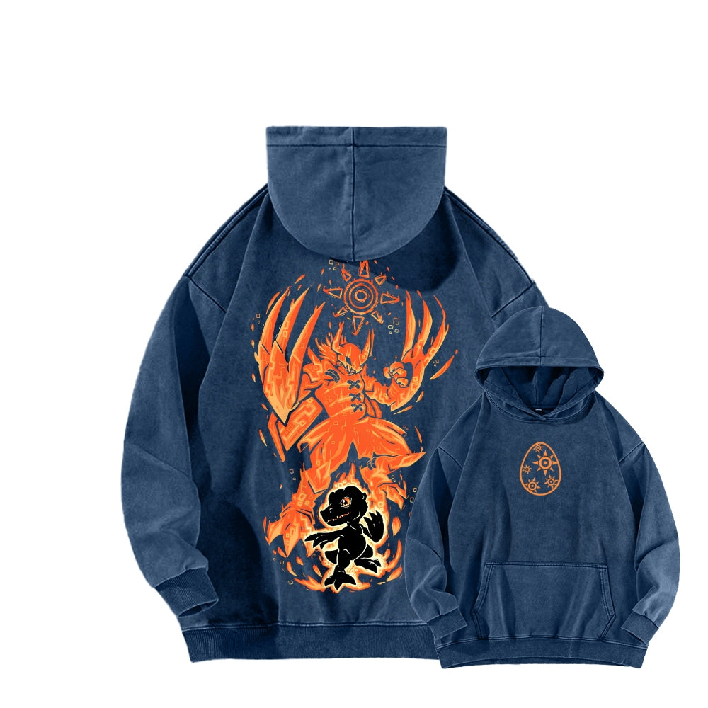 Digimon Unisex washed sweatshirts 2511015020