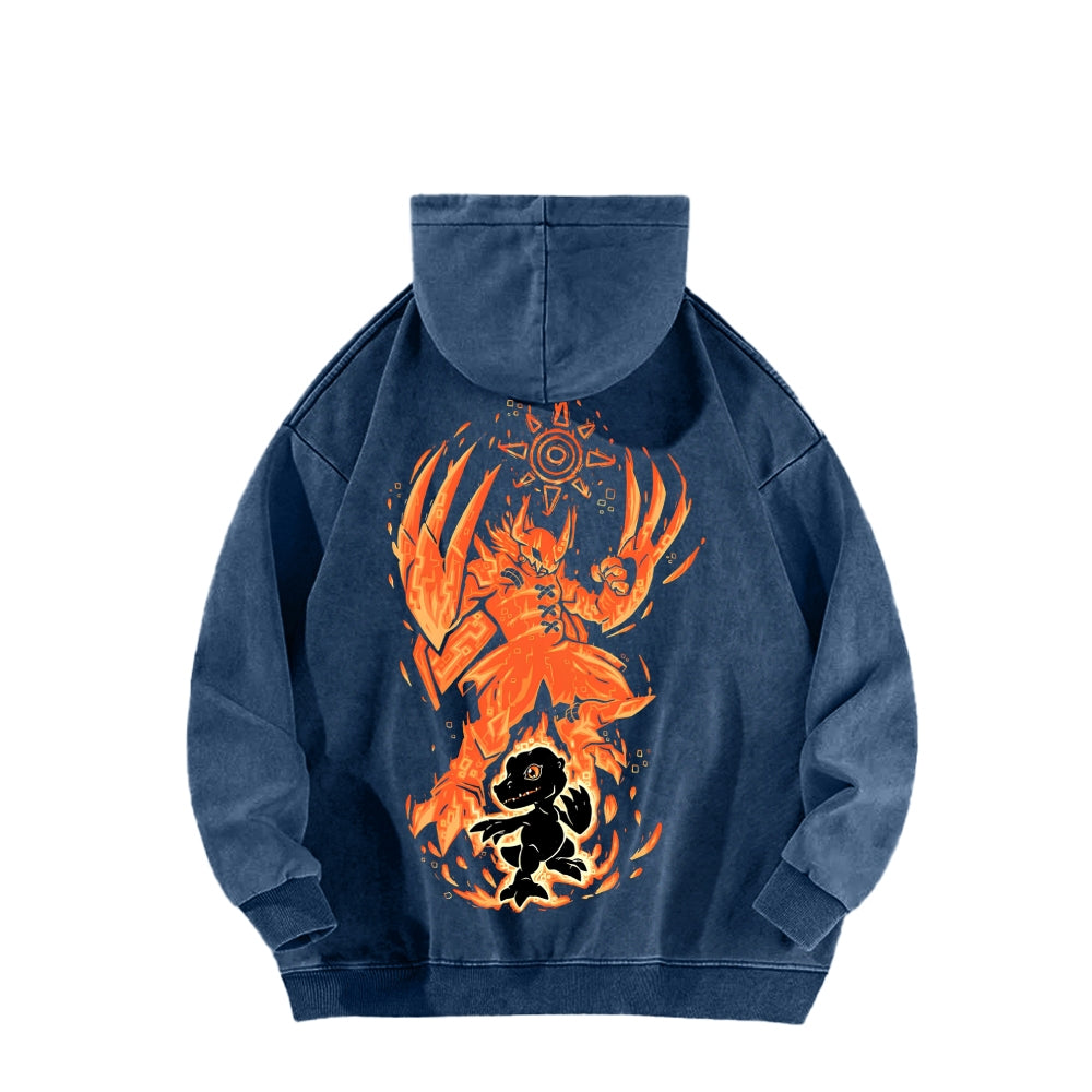 Digimon Unisex washed sweatshirts 2511015020