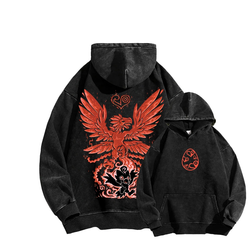 Digimon Unisex washed sweatshirts 2511015041