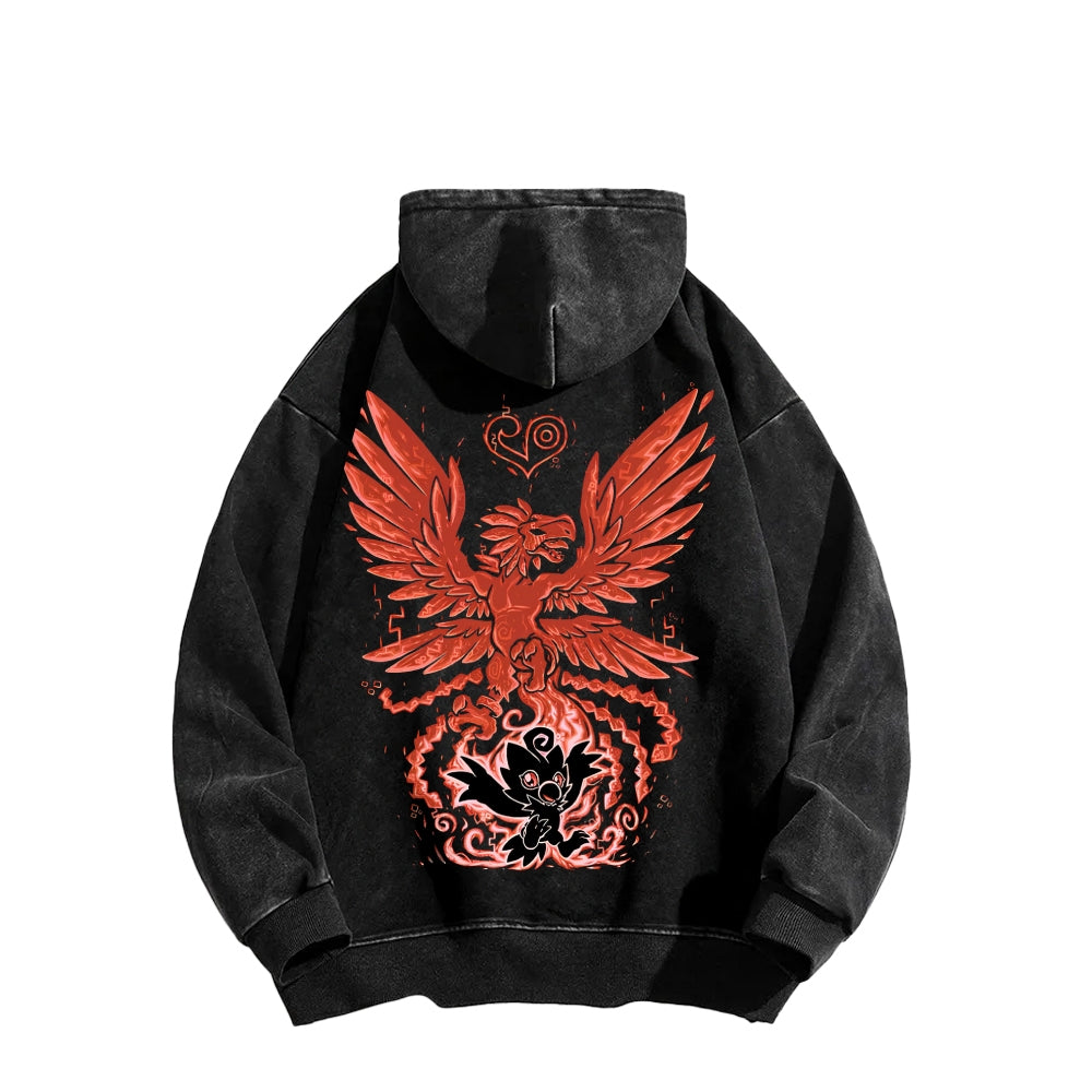Digimon Unisex washed sweatshirts 2511015041