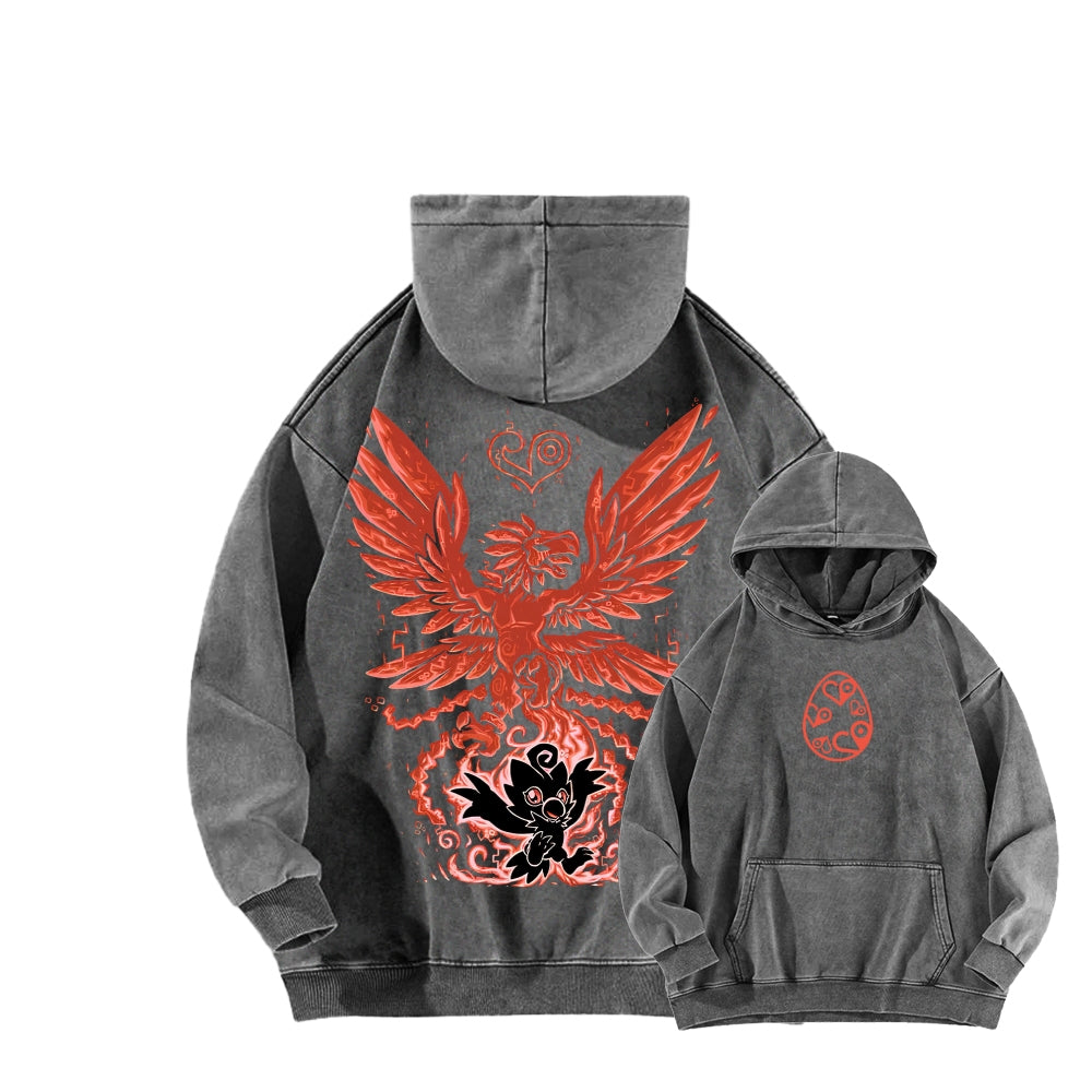 Digimon Unisex washed sweatshirts 2511015041