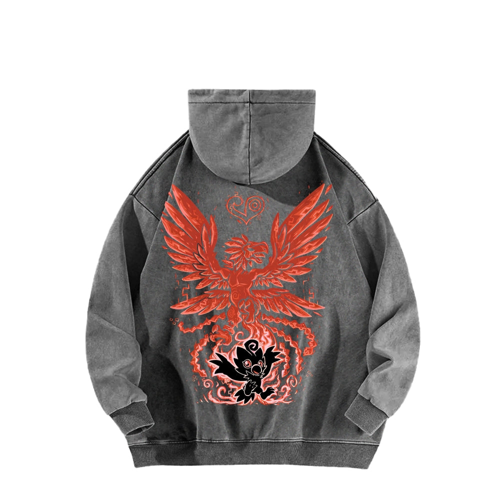 Digimon Unisex washed sweatshirts 2511015041